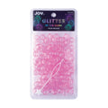 Joy Twin Beads Ponytailer 25mm 5ct Glitter Glow Pink