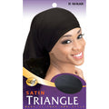 Qfitt Large Hair Satin Triangle, Black