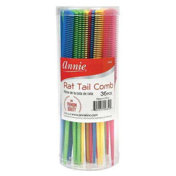 Annie Premium Rat Tail Comb Asst Color