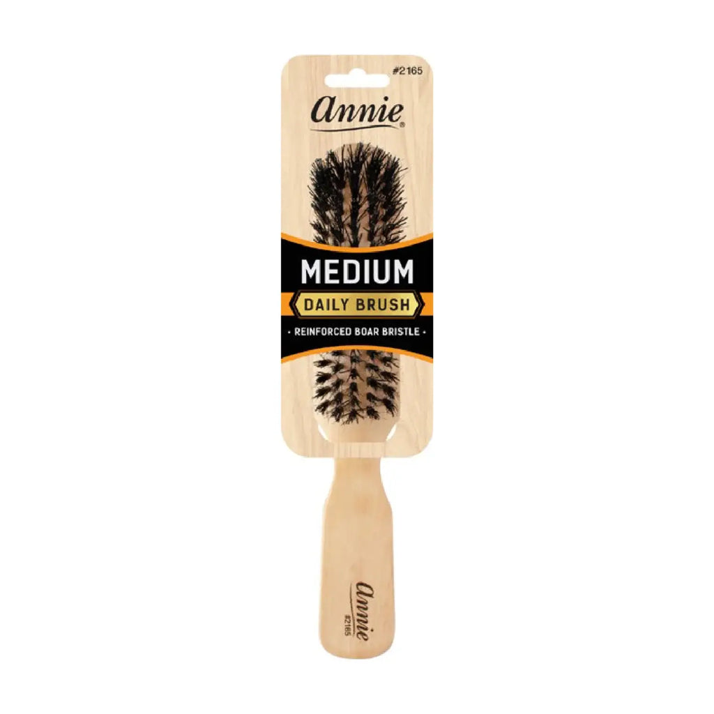 Annie Medium Wooden Brush Boar Bristle 5 Row
