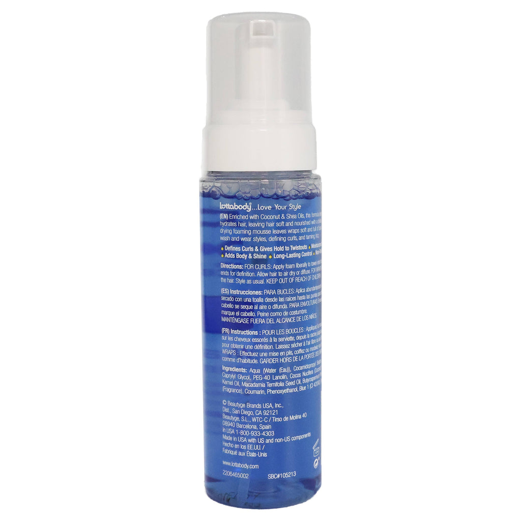 Lottabody Wrap Me Foaming Mousse, Coconut Shea Oil, 7 Oz