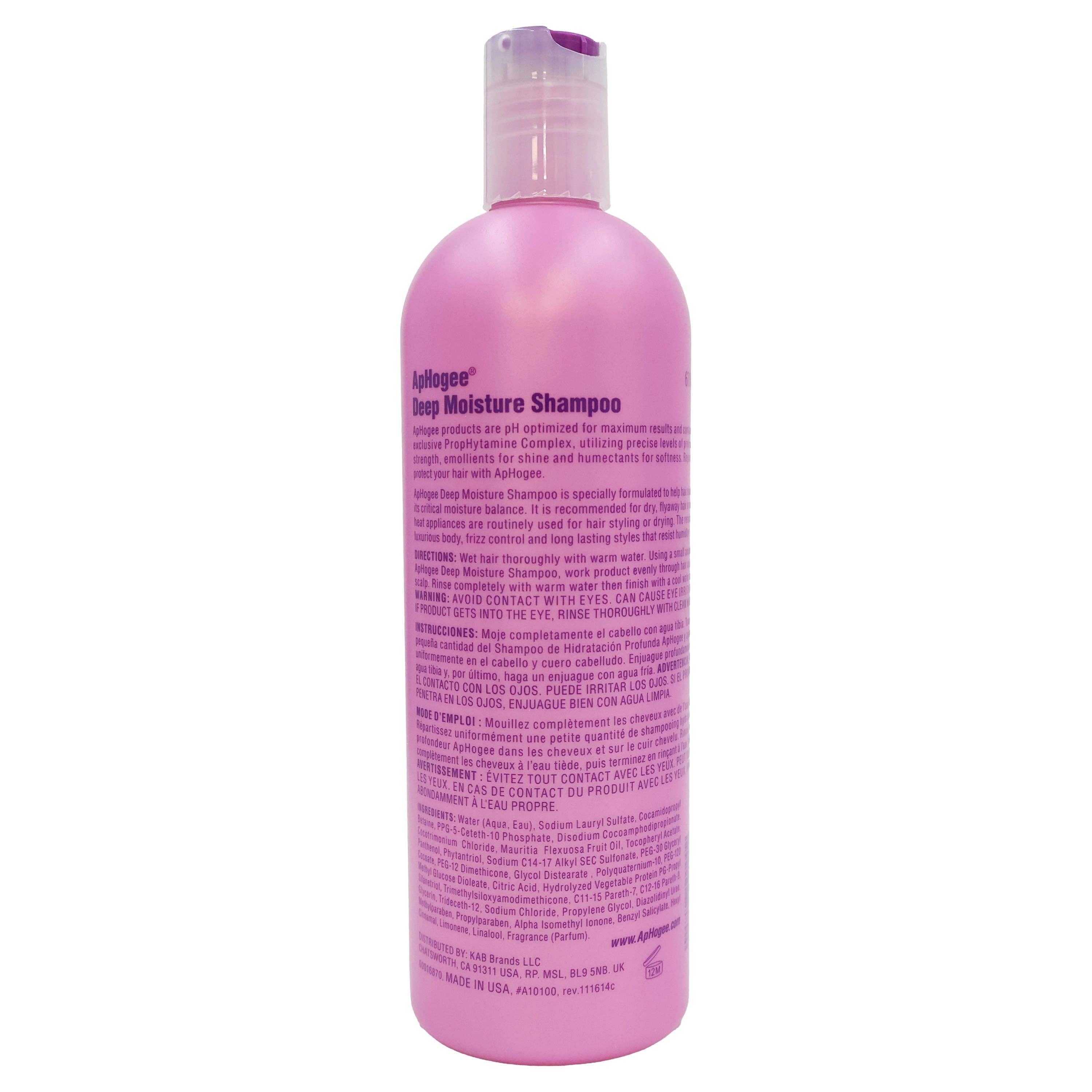 Aphogee Deep Moisture Shampoo, 16 Oz