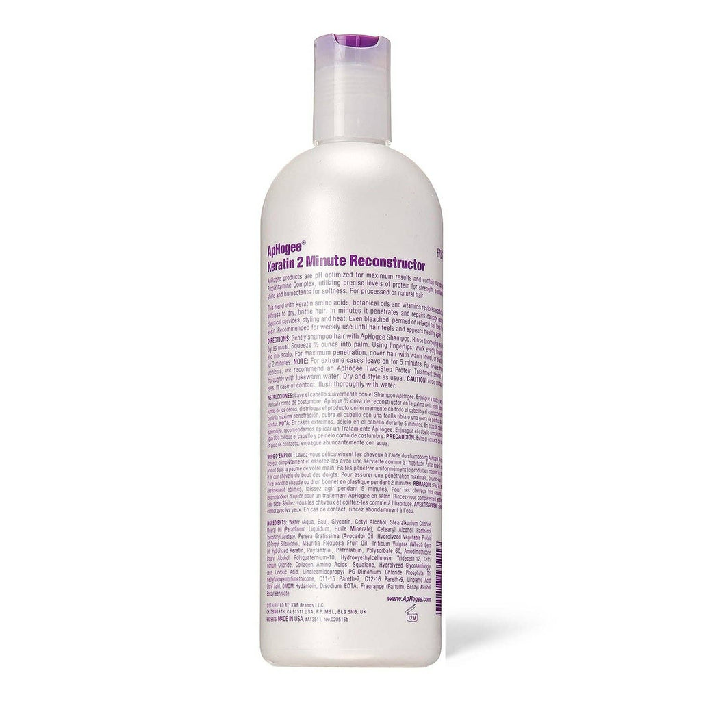 ApHogee Intensive 2 Minute Keratin Reconstructor, 16 Oz