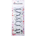 Joy Twin beads Ponytailer 8ct Asst Silver
